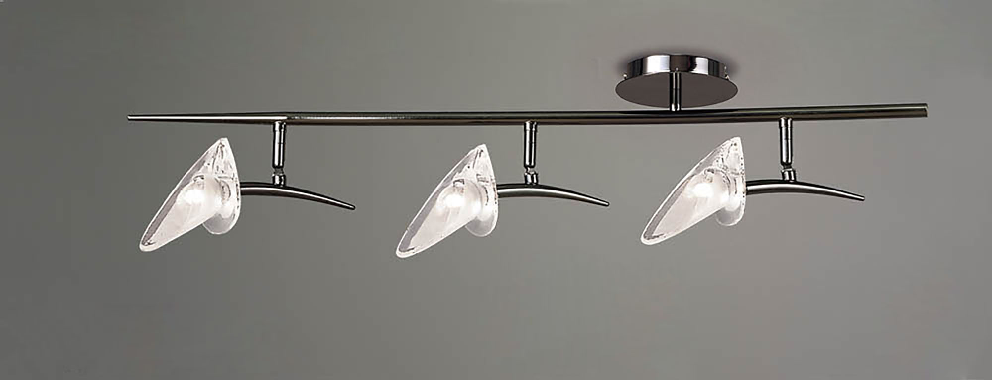 Flavia Black Chrome Ceiling Lights Mantra Surface Spot Lights